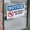 Signmission No Crocs In Shop Sign With Symbol, 10 in W x Rectangle, Vinyl Decal OS-2PACK-NS-D-710-L-14473 - alternate 2